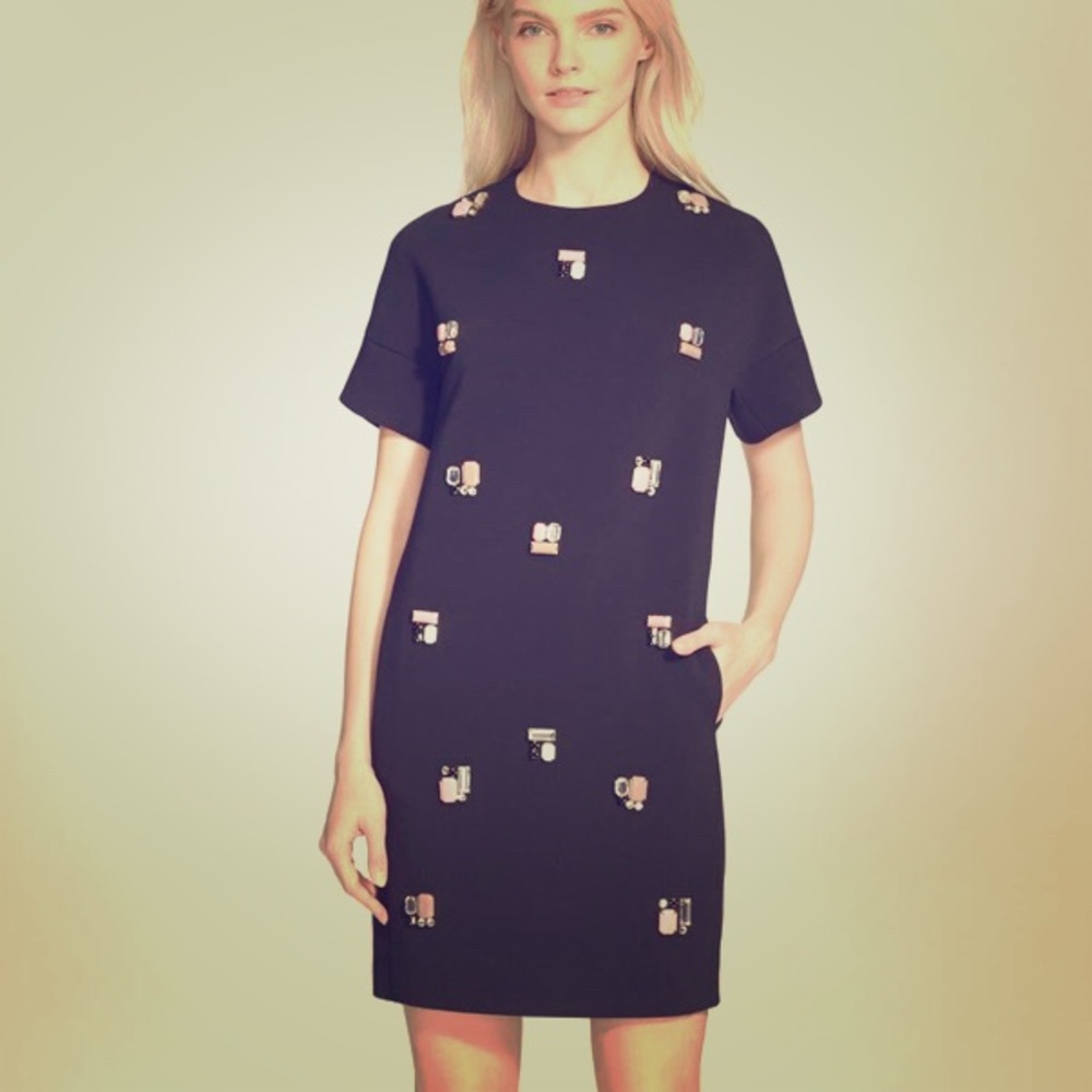NWT Kate Spade Size 12 Embellished Shift Dress